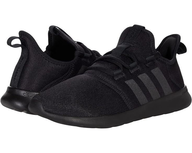 adidas Running Cloudfoam Pure 2.0 | Zappos.com Sporty Wear, Trendy Womens Shoes, Adidas Cloudfoam, Adidas Athletic Shoes, Casual Sneakers Women, Black Shoes Women, Adidas Running, Sneaker Collection, Running Sneakers