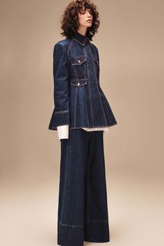 Ellery - Resort 2017 Illustrated Clothing, Resort 2017 Fashion, Customer Profile, Green Prom, Denim Outfits, Modesty Fashion, All Jeans, Fall Inspiration, Denim Style