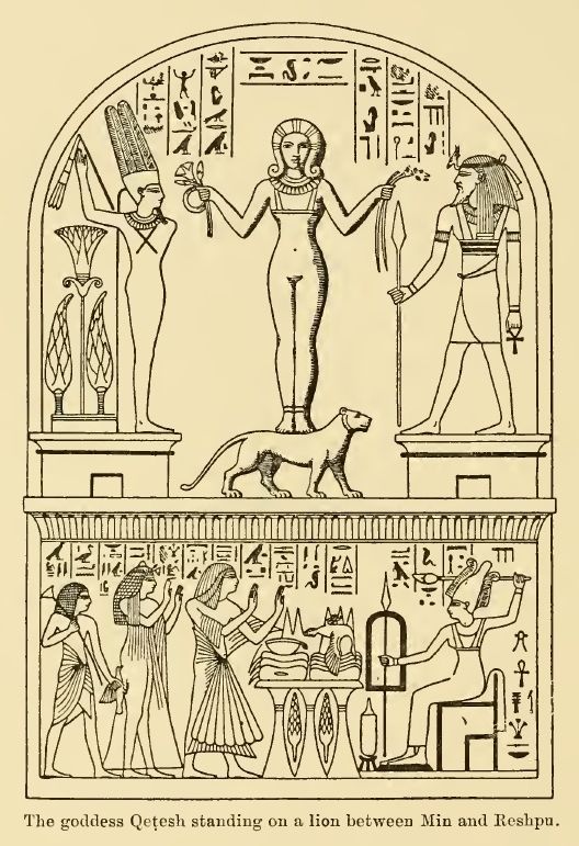 an ancient egyptian scene with two men and a dog