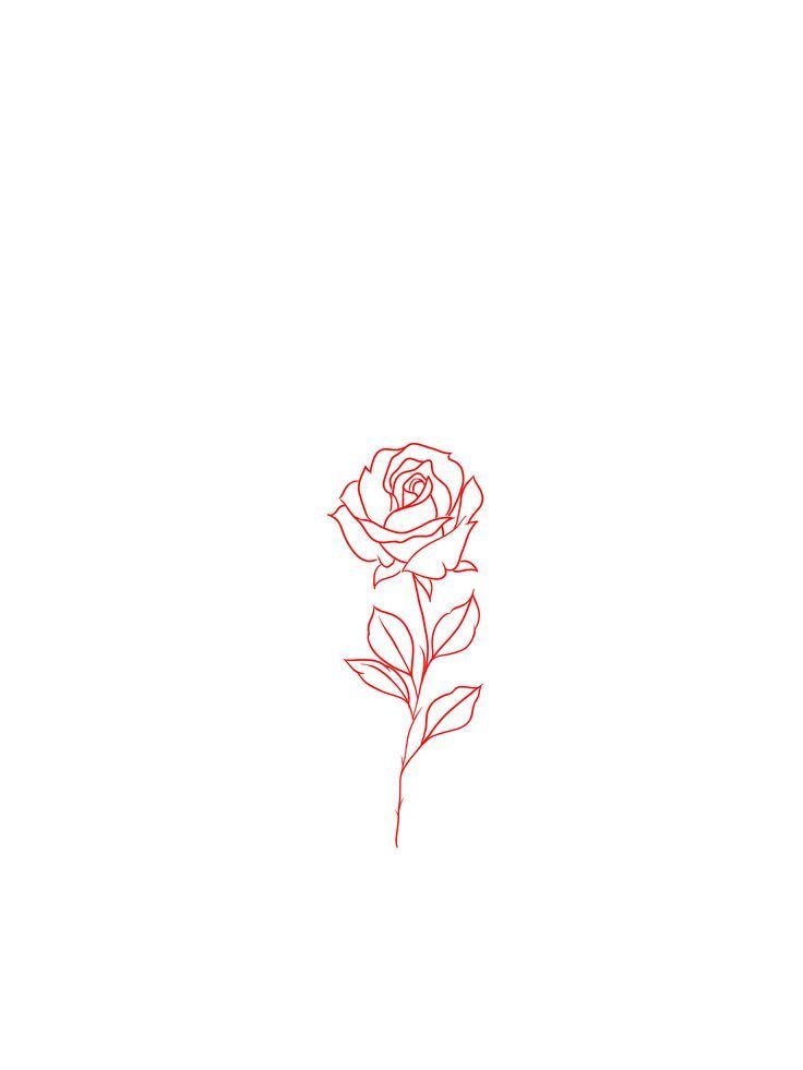 Elegant Rose Tattoo Ideas 🌹✨ Fine Line Rose Tattoo Hand, Fine Line Red Rose Tattoo, Simple Red Rose Tattoo, Tiny Red Rose Tattoo, Red Line Rose Tattoo, Curved Rose Tattoo, Rose With Fire Tattoo, Simplistic Rose Tattoo, Rose Tattoo Red Ink