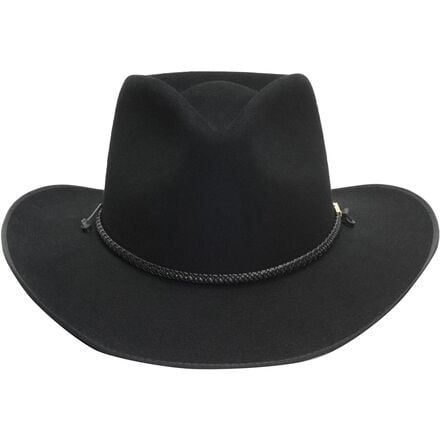 The Stetson brings a timeless and clean style and blends it with some exceptional comfort so that we can look our best while keeping the sun off of our eyes. As an added bonus it is made in Texas so we feel extra authentic. Solid Adjustable Fit Hat With Flat Brim, Classic Black Hat With Adjustable Fit, Classic Black Adjustable Hat, Classic Wide Brim Solid Color Hat, Classic Wide Brim Hat In Solid Color, Classic Adjustable Fedora For Outdoor, Classic Sun Hat One Size For Rodeo, Classic Sun Hat For Rodeo, One Size Fits Most, Classic Sun Hat For Rodeo, One Size