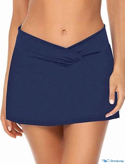 Orcajump - Chic Separated Swimsuit Bikini Skirt in Fashionable Style Navy Blue, Skirt, Navy, Blue, Clothes