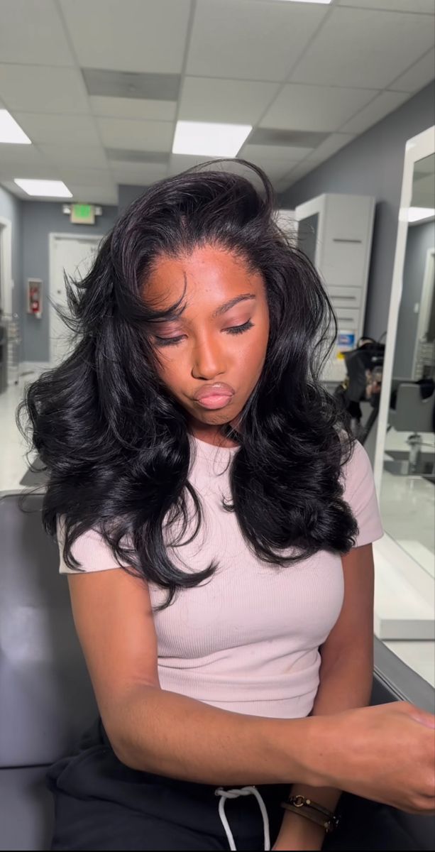 Wig Install, Hair Laid, Fluffy Hair, Baddie Hairstyles, Sew In, Aesthetic Hair, Hair Wig, Weave Hairstyles, Black Women Hairstyles