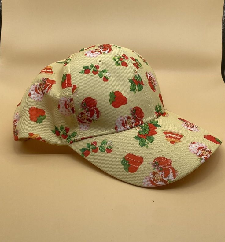 Strawberry Shortcake Hat/cap  | eBay Strawberry Shortcake Hat, Strawberry Shortcake Items, Strawberry Bucket Hat, Strawberry Shortcake Tank Top, Strawberry Shortcake Baby Clothes, Hat Cap, Strawberry Shortcake, Stylish Accessories, All Seasons