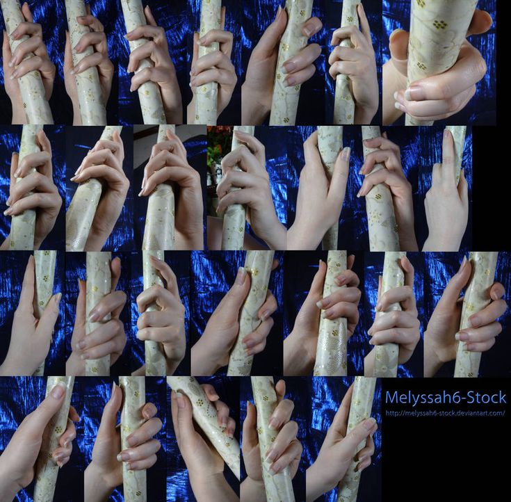 many different pictures of hands holding something