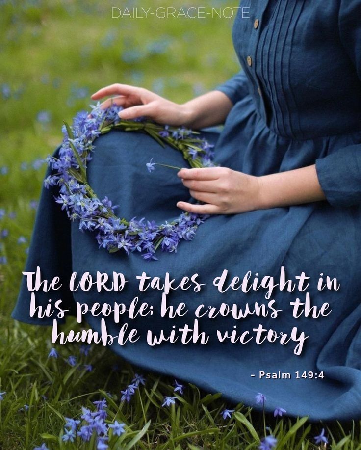 The LORD takes delight in his people; he crowns the humble with victory - Psalm 149:4 (NIV) Psalm 149, Daily Grace, April 2024, The Lord, Psalms, Victorious, Verses, Bible Verses, Bible