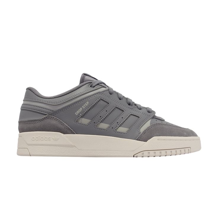 Find ADIDAS Drop Step Low ' Stone on Editorialist. Drop Step Low 'Grey Stone' Gray Low-top Sneakers For Streetwear, Gray High-top Sneakers With Rubber Sole For Light Sports, Gray Sneakers With Rubber Sole For Light Sports, Gray Basketball Shoes For Light Sports, Gray Basketball Shoes With Rubber Sole, Sporty Gray Custom Sneakers For Light Sports, Gray Low-top Skate Shoes With Rubber Sole, Gray Sporty Custom Sneakers For Light Sports, Gray Custom Sneakers With Boost Midsole For Jogging