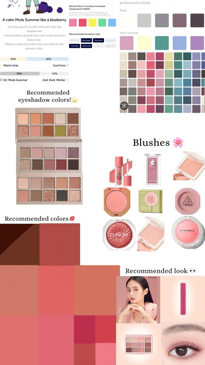 Skin undertone cool summer makeup Summer Light Cool Makeup, Summer Mute Color Palettes Outfit, Summer Mute Cool Tone Makeup, Summer Muted Color Palette, Summer Mute Hair Color, Soft Summer Korean Outfits, Light Summer Pallete, Soft Summer Makeup Ideas, Muted Summer Makeup Looks