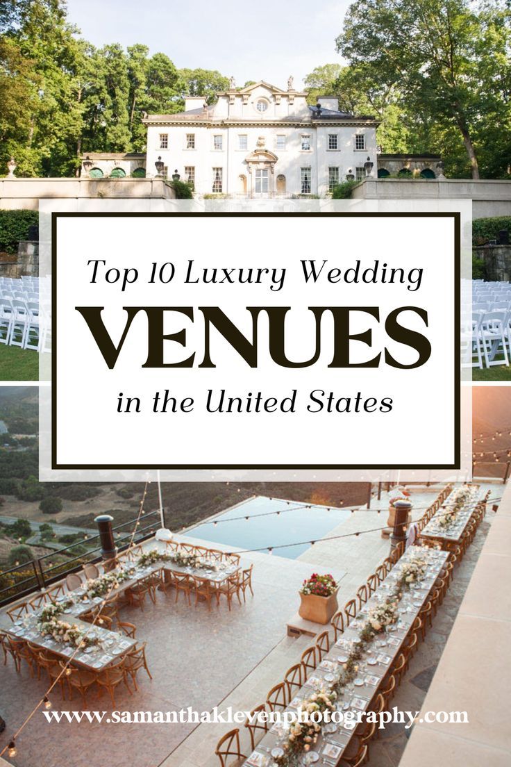 Learn more about the most popular states to get married in the United States!!! Check out the top luxury wedding venues in these TEN states! Celebrity Wedding Venues, Epic Wedding Venues, Top Wedding Venues In The Us, Best Wedding Venues In The World, Wedding Venues In Usa, Coolest Wedding Venues, Usa Wedding Venues, Wedding Mansion Venues, Unique Places To Get Married