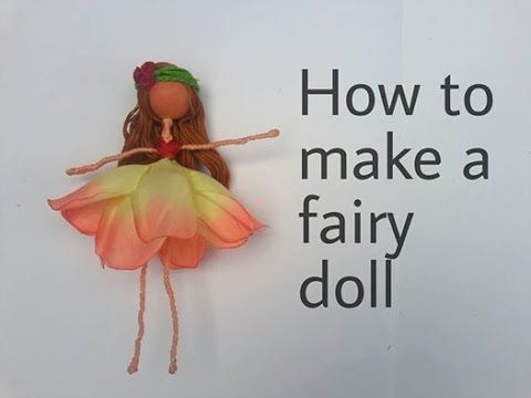 an image of a doll made out of paper with the words how to make a fairy doll