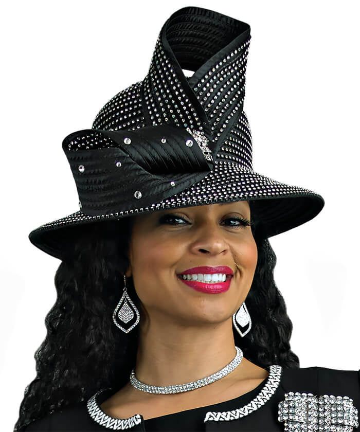 Lily and Taylor H281 1 piece HAT Color: Black, Emerald, Navy, Pink, Red, White Black High Crown Hat For Evening, Spring Black Top Hat With High Crown, Black High Crown Top Hat For Spring, Black Costume Hats For Church, Black Costume Hat With Curved Brim For Church, Black Costume Hat For Church With Curved Brim, Black Curved Brim Costume Hat For Church, Black High Crown Top Hat For Races, Black High Crown Top Hat