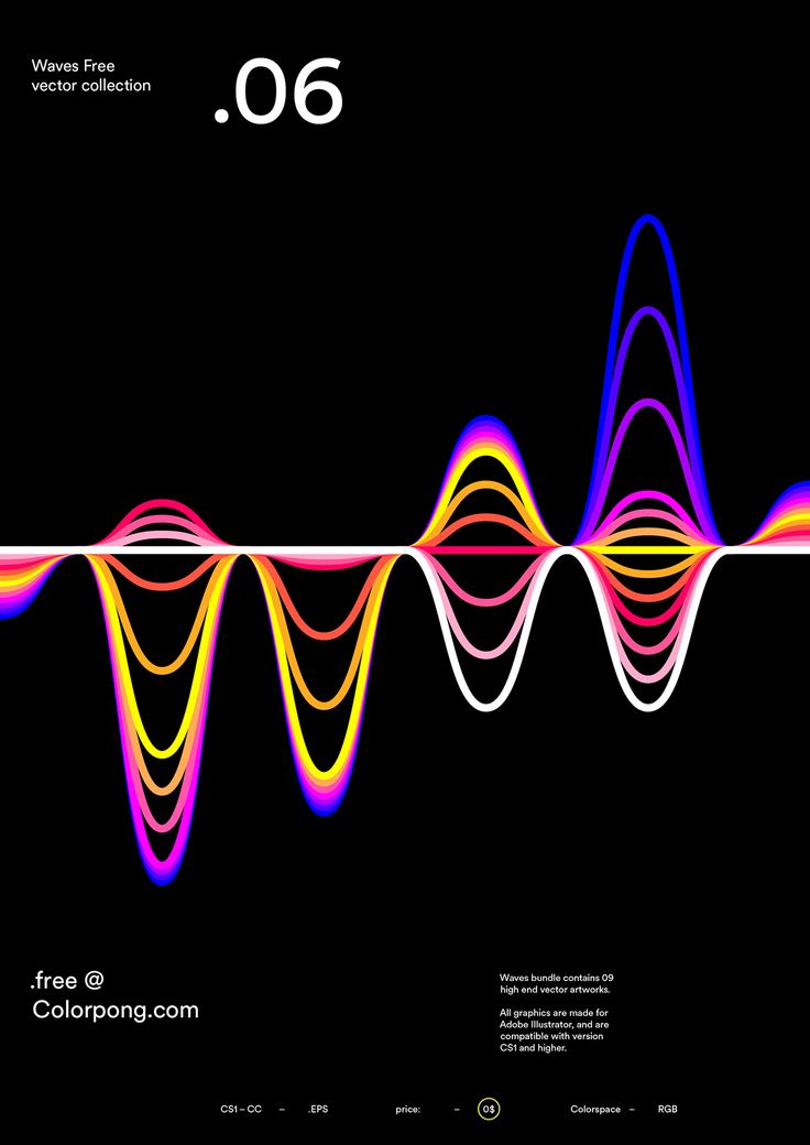 an image of sound waves on a black background