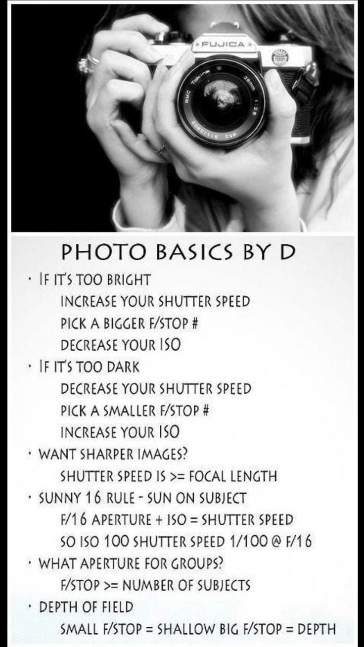 a woman holding a camera up to her face with the words photo basics by d above it