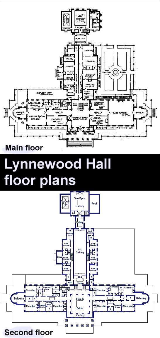 the floor plan for lynnwood hall, which is located at second floor and second floor