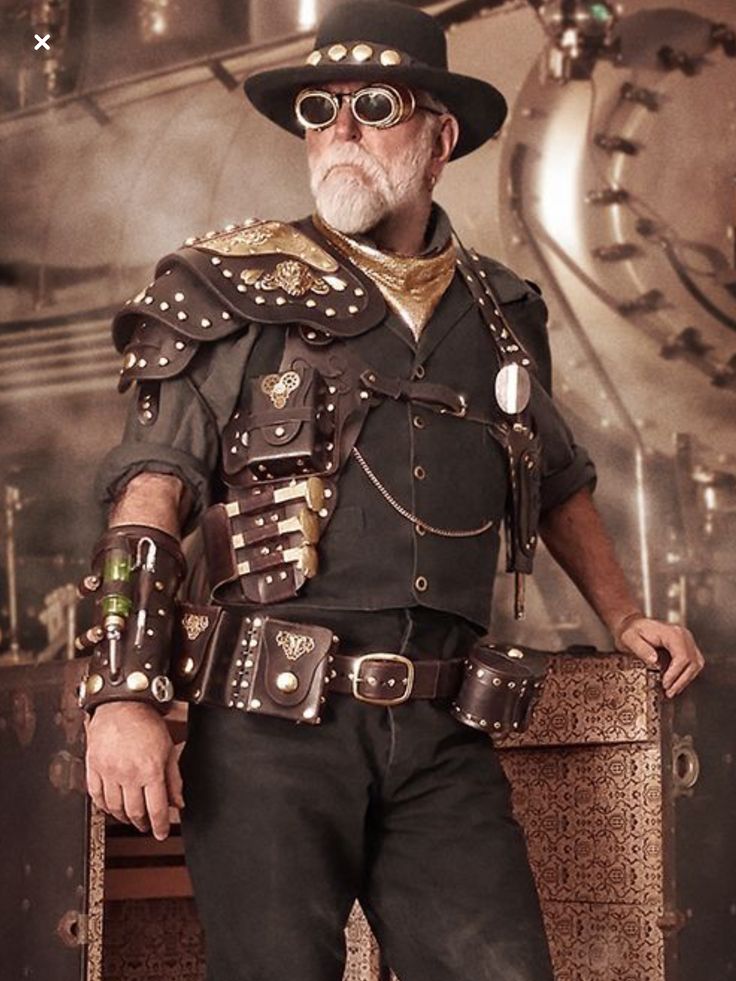 Steampunk Outfits Male, Steampunk Armour, Steampunk Gunslinger, Steampunk Suit, Steampunk Male, Steampunk Clothes, Mens Steampunk, Male Steampunk, Moda Steampunk