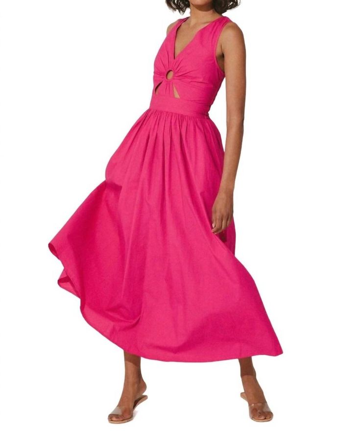 Charaya Ankle Dress In Magenta Bright Summer Dresses, Ankle Dress, Vacation Dress, Hot Pink Dresses, Summer Wedding Dress, Vacation Dresses, Pretty Style, The Perfect Wedding, Spring Dress