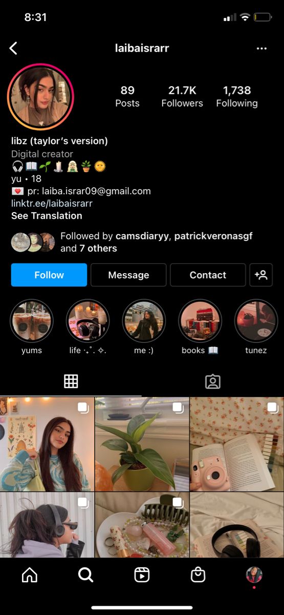 the instagram app is displayed on an iphone screen, with multiple pictures and texting