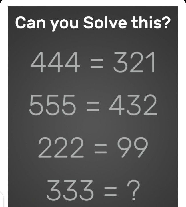 a sign that says can you solve this? with the numbers in white on it