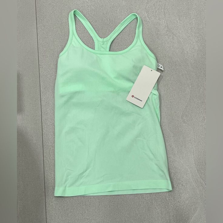 Lululemon Tank Top. Brand New. Never Been Worn. Size 8. Built In Bra. Padded Tank Tops, Lulu Tank Tops, Tank Tops Lululemon, Lulu Tank Top, Clothes Lululemon, Lulu Tops, Lulu Tank, Lululemon Tank Top Outfit, Preppy Clothes Aesthetic