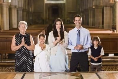 a group of people standing next to each other