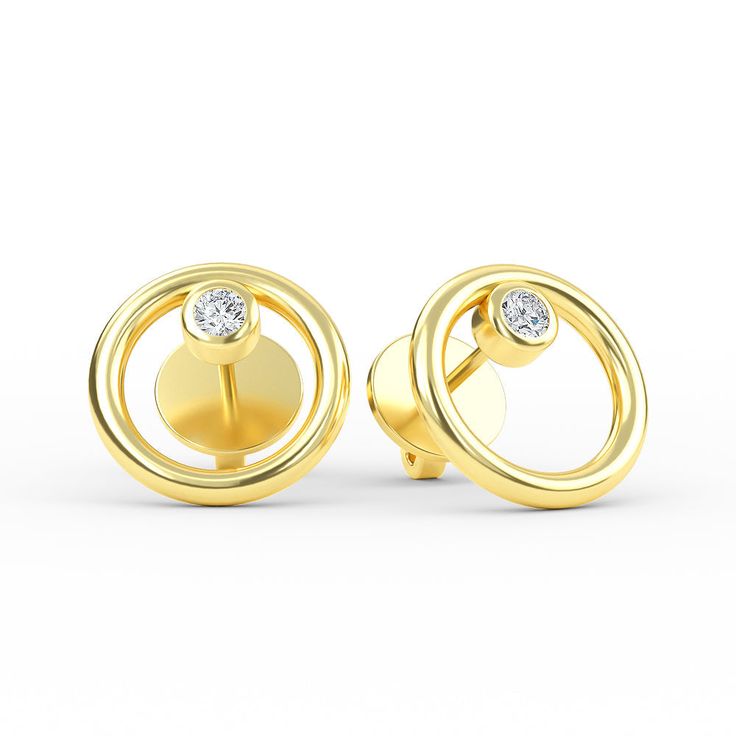 Item details Gold KT: 14K Solid Gold Available Gold Color: Yellow Gold, Rose Gold, White Gold Gemstone: Natural Diamonds Width: 11 mm Number of Stone : 2 Stone Size (Round Cut) 2 pcs 2.1 mm Total Cwt : 0.10ct Diamond Color-Clarity : G Color – SI Clarity Product code: CE3266 Production time 7-10 Business day Diamond Necklace Wedding, Gold Diamond Hoop Earrings, Diamond Solitaire Necklace, Circle Earrings Studs, Circle Diamond, Solitaire Necklaces, Ladies Diamond Rings, Diamond Hoop Earrings, Gold Diamond Rings