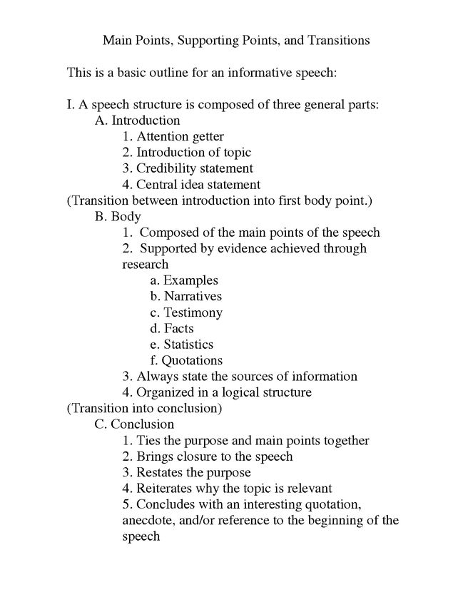 an outline for a research paper