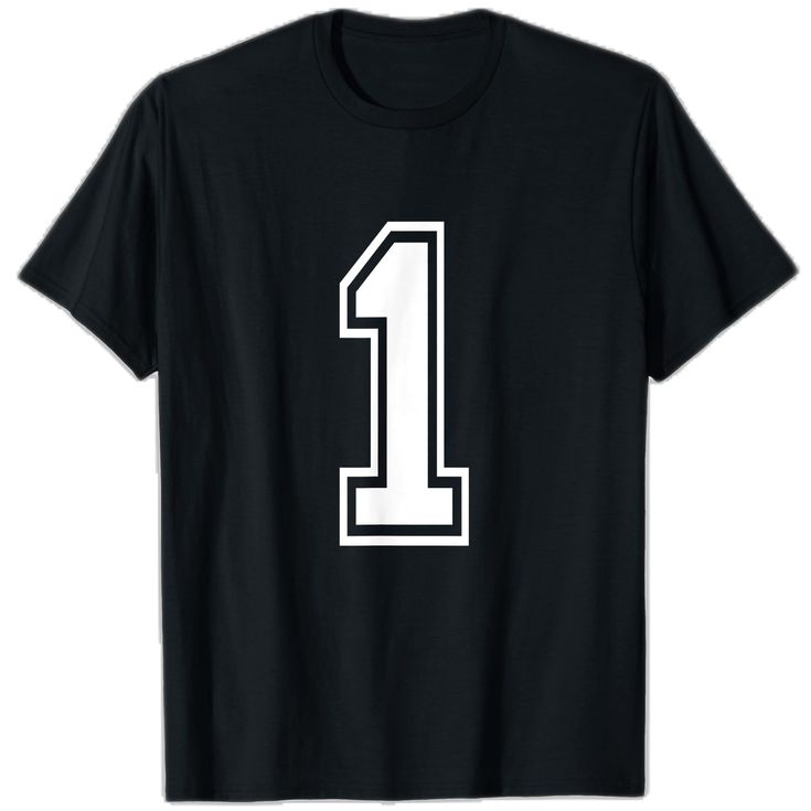 Sporty White T-shirt With Number Print, Team-colored Short Sleeve T-shirt With Number Print, Black Sports Tops With Number Print For Events, Black Tops With Number Print For Football Season, Sports Fan T-shirt With Number Print And Crew Neck, White Number Print Sports T-shirt, Black Sports T-shirt With Number Print, Sporty Black T-shirt With Number Print, Varsity T-shirt With Name Print For Sports Events