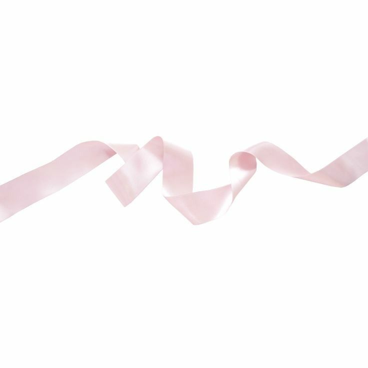 pink ribbon on white background with clipping