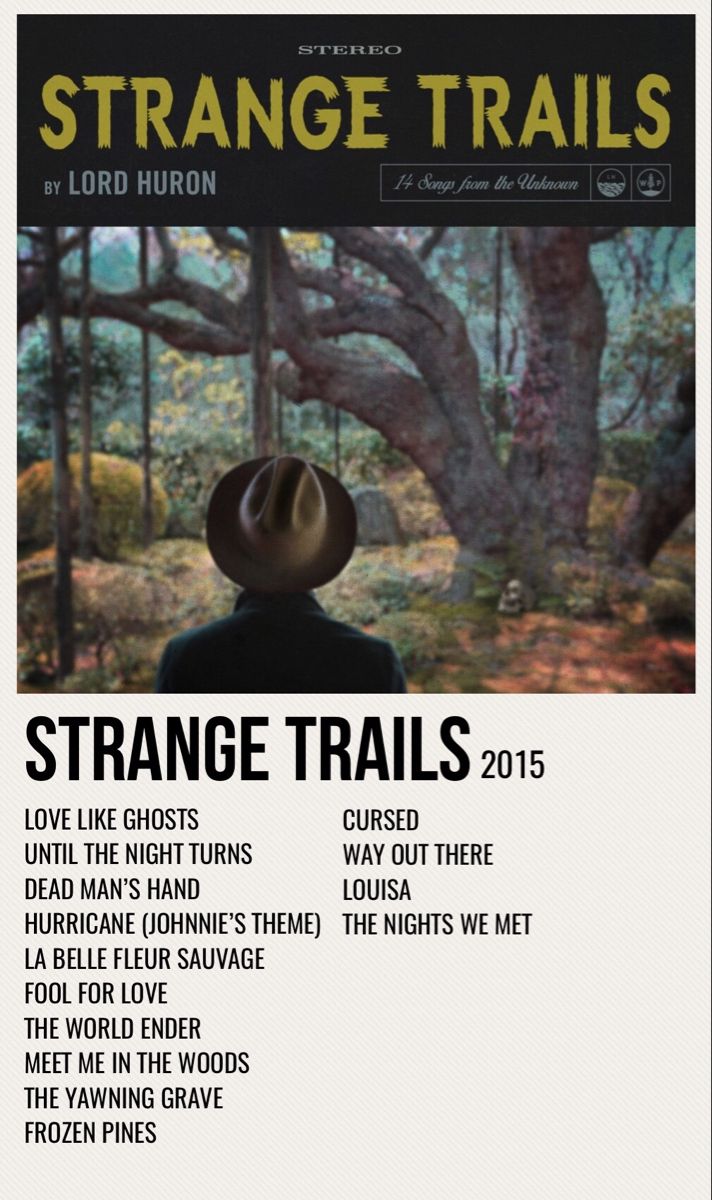 the cover of strange trails magazine, featuring an image of a man in a cowboy hat