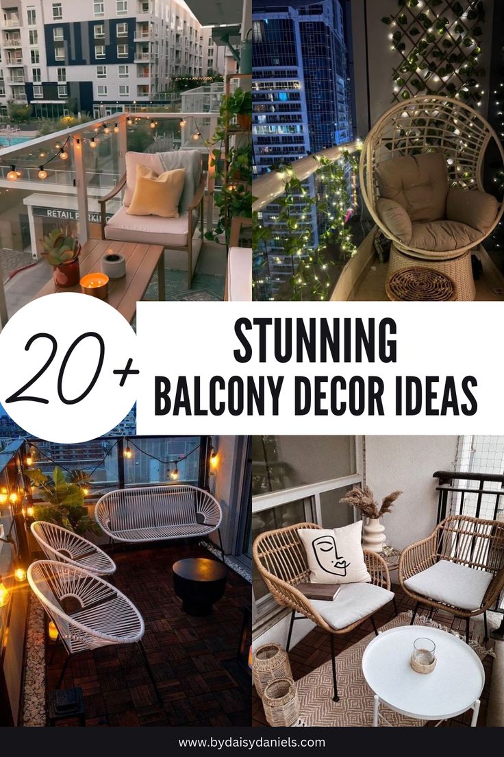 the top 20 stunning balcony decor ideas