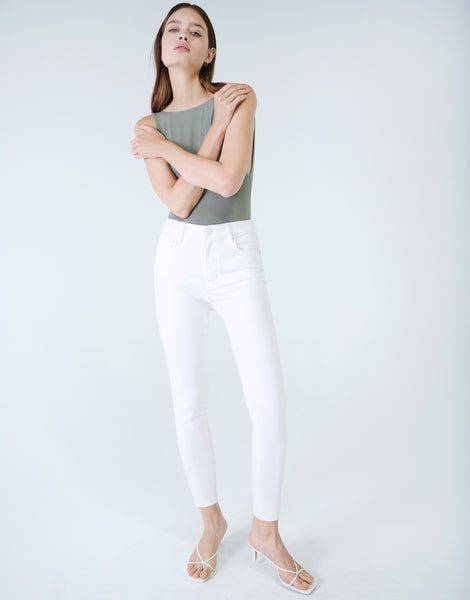 Jumpsuit Skirt, Wide Boots, Bright Stars, Slim Leg, Slim Legs, White Denim, Jeans Denim, Spring Summer Fashion, A Button