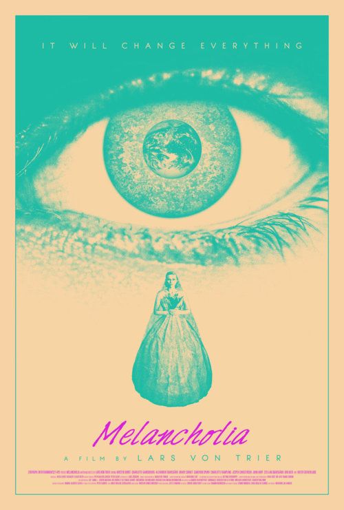 the movie poster for melancha, with an image of a woman's eye