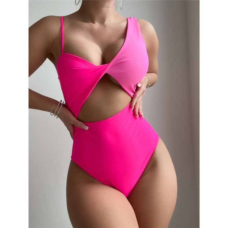 Features: Upgrade your poolside style with our New Sexy Asymmetric One Piece Swimsuit! Featuring a high leg cut, padded cups, and a unique cut out design, this swimsuit flatters your figure and offers a comfortable fit. Be the envy of the beach in this must-have bather! Cutout One-piece Swimwear For Pool, Beachwear One Piece With Cutout For Pool, Cutout One-pieces For Pool Beachwear, Summer Cutout One-piece For Pool, Summer Party Swimwear With Cutout, Cutout Beachwear Swimwear For Pool, Summer One-piece Cutout Swimwear, Cutout Swimwear For Pool And Beach, Chic Cutout Swimwear For Pool