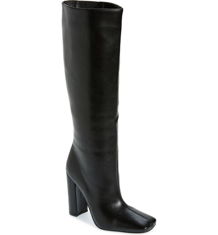 AZALEA WANG Magnetized Knee High Boot (Women) | Nordstrom Boots With Stockings Outfit, Chicago Trip, Stockings Outfit, Azalea Wang, High Boots, Knee High Boots, Knee High, Block Heels, Womens Boots