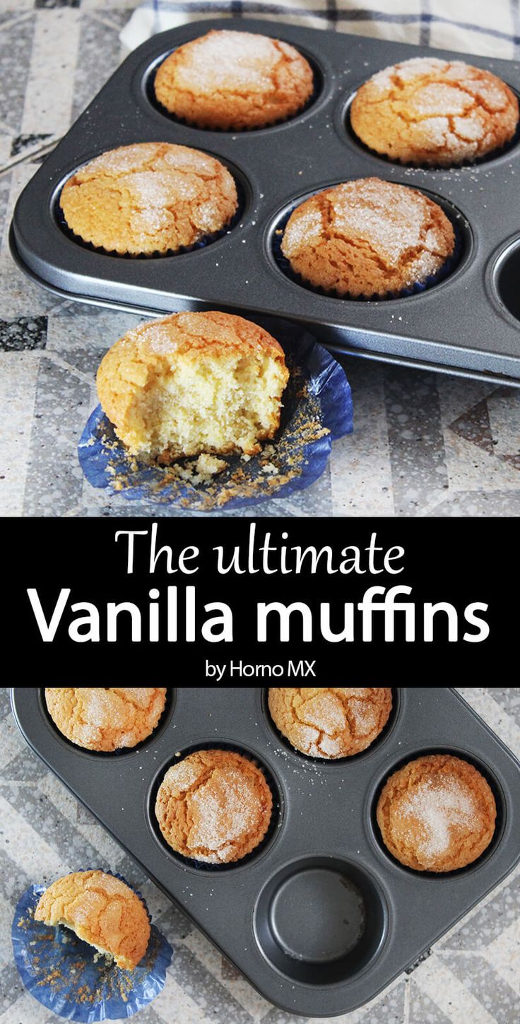 the ultimate vanilla muffins recipe is made with only 3 ingredients and ready to be eaten