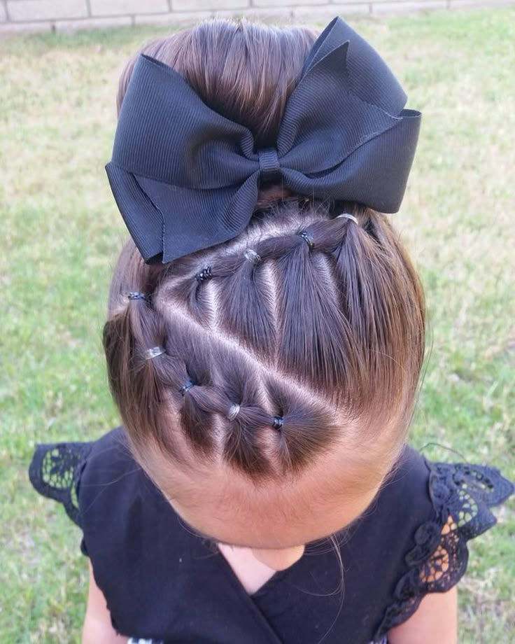 |pinterest: @BossUpRoyally [Flo Angel {Want Best Pins? #FollowMe }] Recital Hairstyles, Dance Recital Hair, Girls Hairdos, Girl Hairdos, Girls Hair Styles, Kids Hair Styles, Gymnastics Hair, Girl Hair Dos, Lil Girl Hairstyles