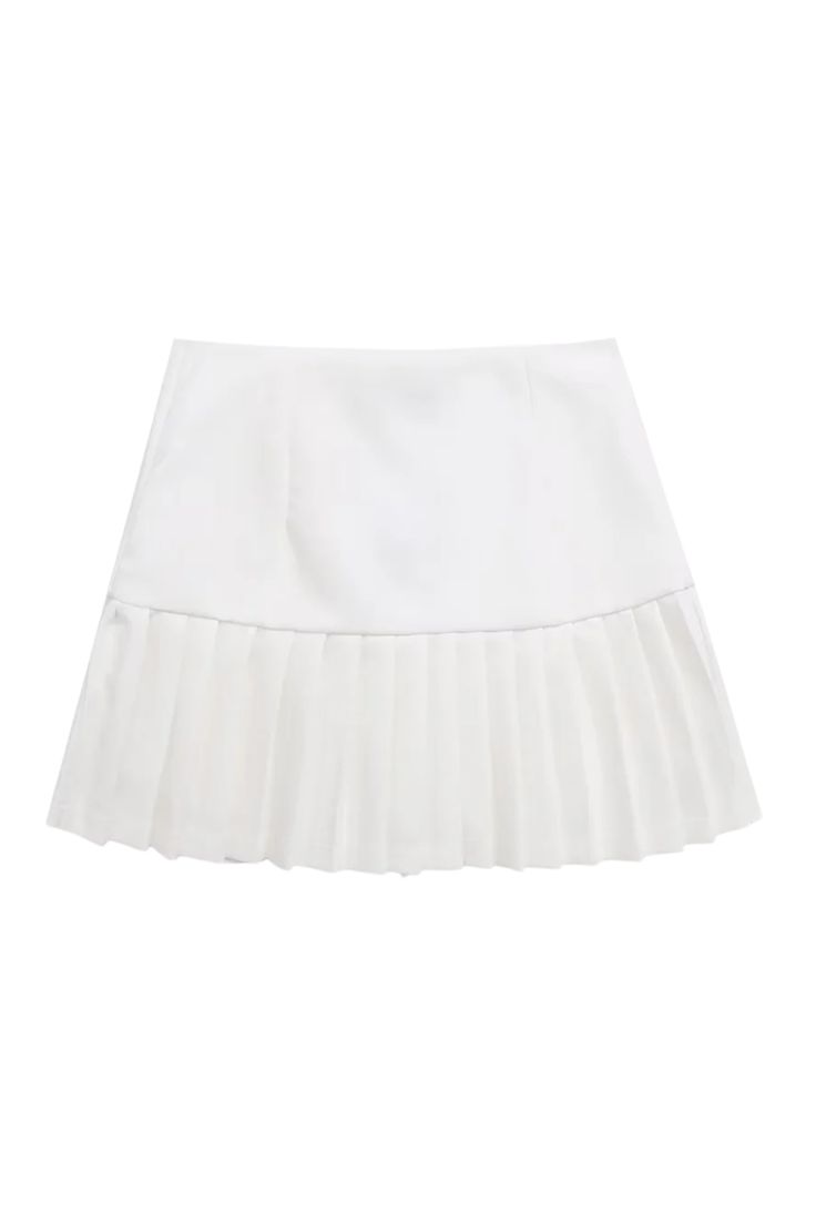 Goodnight Macaroon 'Melissa' Pleated Skirt Stretchy Pleated Measurements: XS – Waist 64cm, Length 40cm, Hip 90cm S – Waist 68cm, Length 41cm, Hip 94cm M– Waist 72cm, Length 42cm, Hip 98cm L – Waist 76cm, Length 43cm, Hip 102cm Machine cold and gentle cycle or hand wash cold Lay flat to dry / do not tumble dry Iron on a low heat setting If you are unsure or need assistance selecting the proper size or color, please contact our Customer Services team and they'll be more than happy to help. Fitted Short Skirt With Pleated Hem, White Pleated Skirt For Party, High Waist Fitted Tennis Skirt With Pleated Hem, White Fitted Flared Mini Skirt, White Fitted Flared Skort, White Fitted Mini Pleated Skirt, Chic Fitted Pleated Mini Skirt, Chic Fitted Mini Hem Tennis Skirt, Spring Fitted Mini Hem Pleated Skirt