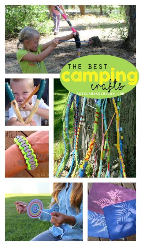 the best camping crafts for kids to do in the summer and fall months, including crochet bracelets