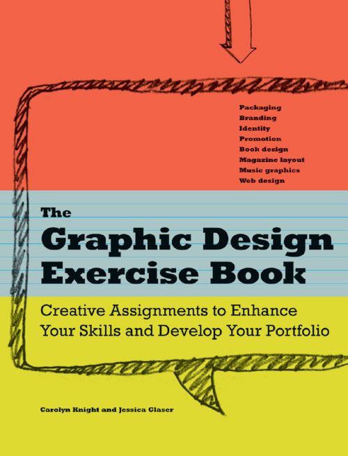 the graphic design exercise book contains instructions to enhance your skills and devour your problem