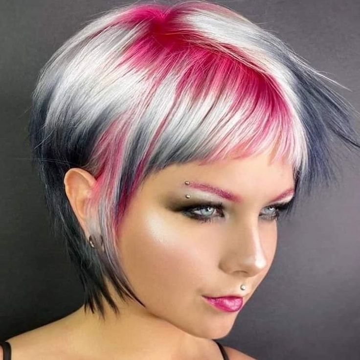 Dyed Pixie Cut, Pixie Cut Color, Rockstar Hair, Pixie Hair Color, Amber Hair, Colourful Hair, Rainbow Hair Color, Creative Hair Color, Hair Color Crazy