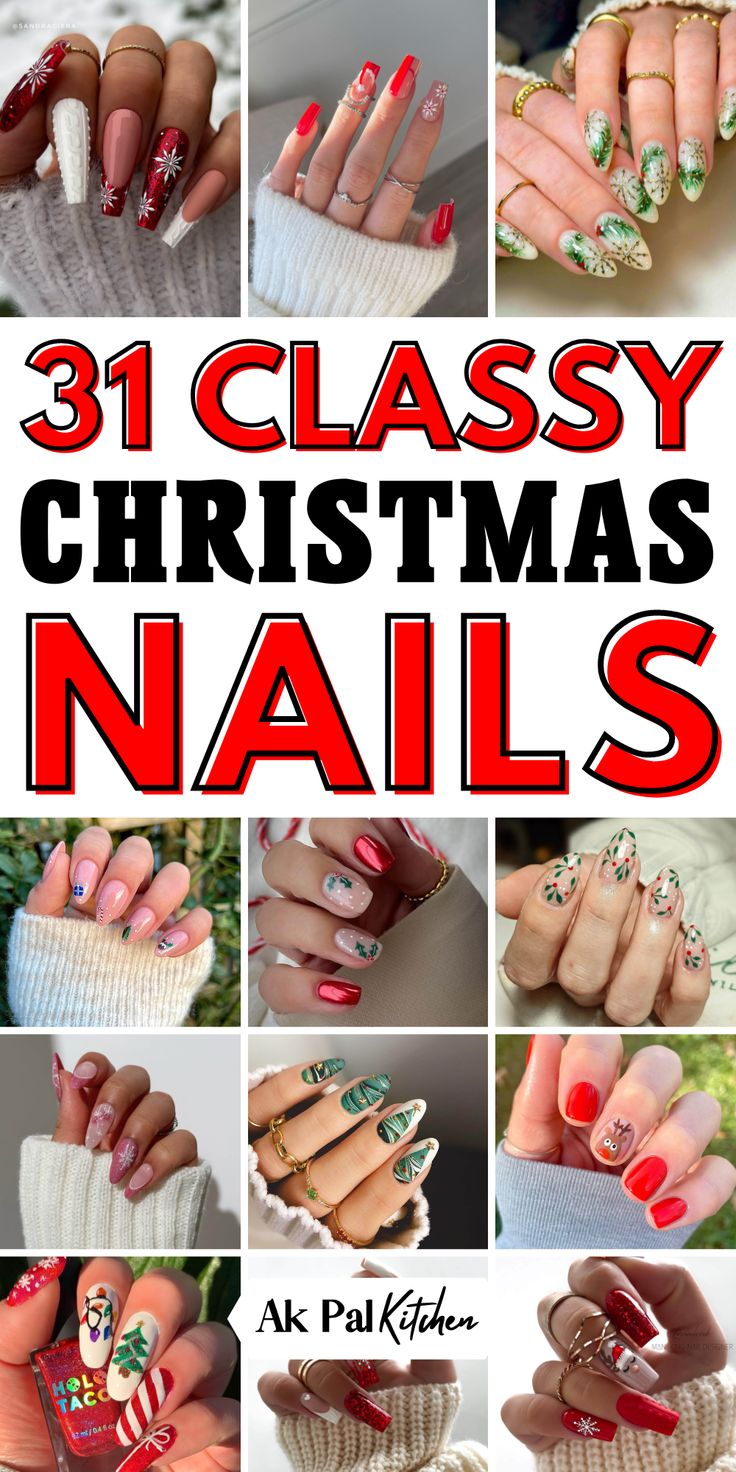 Elevate your holiday look with these Christmas nail designs! From cute Christmas nails to classic red and green nails, find the perfect festive style. Whether you love Christmas almond nails, square nails, or acrylic nails, there are plenty of Christmas nail art ideas to suit your taste. Explore options like Christmas dipped nails, gel nails, and winter nails for a cozy holiday vibe. Get inspired with easy holiday nail designs that make your nails shine all season long! Christmas Fingernail Art, Colorful Christmas Nail Designs, Xmas Design Nails, Christmas Square Nail Designs, Christmas Nail Designs Gel Art Ideas, Christmas Nails Easy Design, Festive Christmas Nails Red, Christmas Almond Nails Designs, Christmas Nail Ideas Coffin