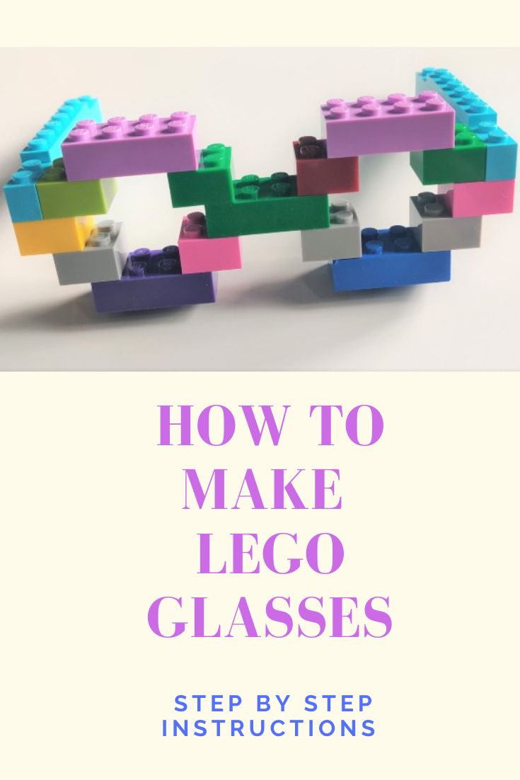 how to make lego glasses step - by - step instructions for building with legos