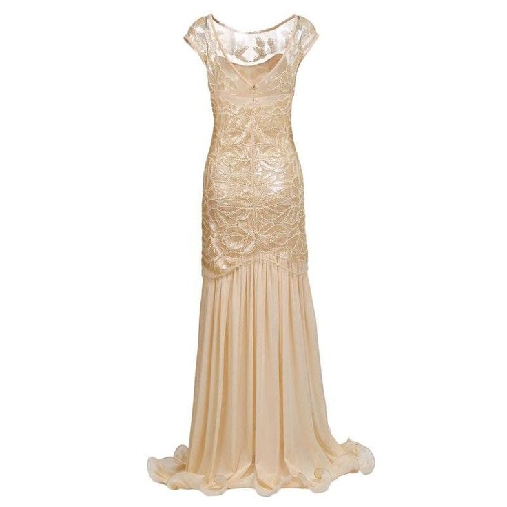 Steampunk dress: The Roaring Twenties are embodied in this dress! This dress is a tribute to Daisy Buchanan in The Great Gatsby. Type : Steampunk dress Colour: Apricot Composition: Polyester Choose your size with the chart below. If you are between two sizes, take the larger one. Retro Stage, Great Gatsby Dresses, Steampunk Dress, Gatsby Dress, Backless Evening Dress, Dress Retro, Sequin Maxi, Roaring Twenties, Full Length Dress