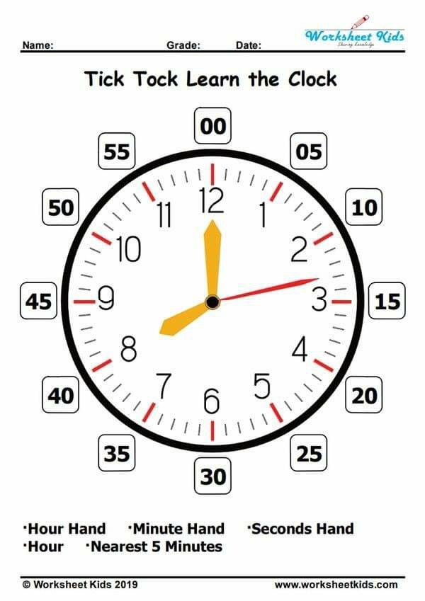 an image of a clock that is telling the time to learn how to read it