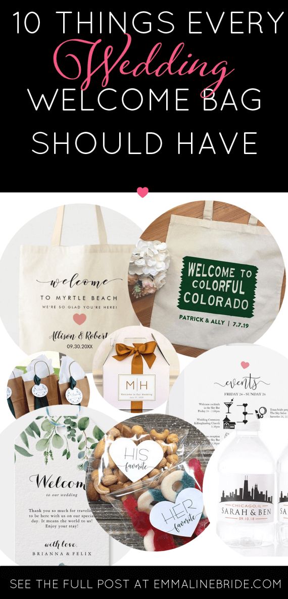 the top 10 things every wedding welcome bag should have in their bags and how to use them