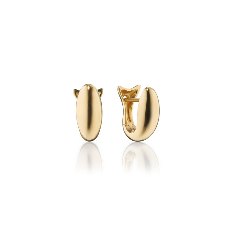 18K Gold Small Perseverance Huggie Earrings Contemporary Single Earring For Formal Occasions, Modern Clip-on Huggie Earrings, Modern 14k Gold Clip-on Earrings, Modern Pierced Huggie Earrings For Formal Occasions, Fish Inspiration, Boucheron Jewelry, Gold Huggie Earrings, Monica Rich Kosann, 18k Gold Earrings