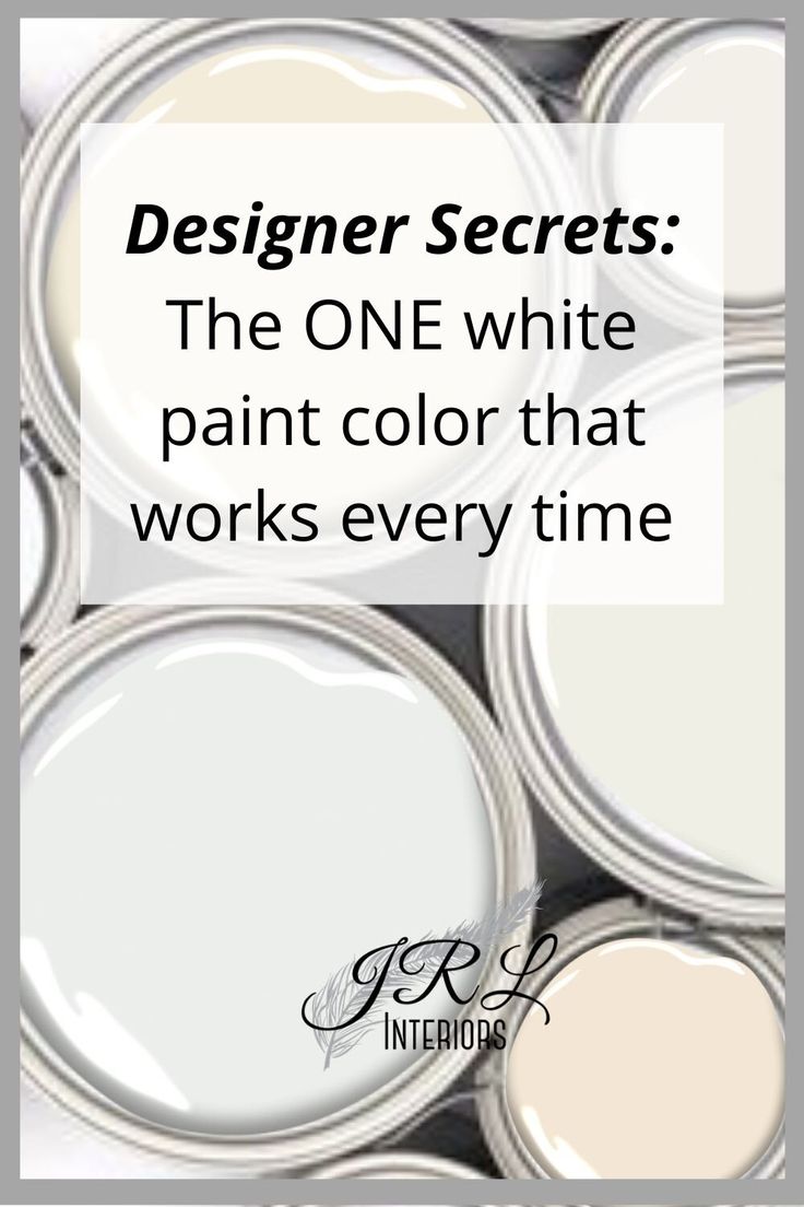 several white paint cans with the words designer secrets