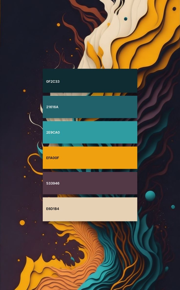 an abstract background with different colors and lines on it, including blue, yellow, orange, and white