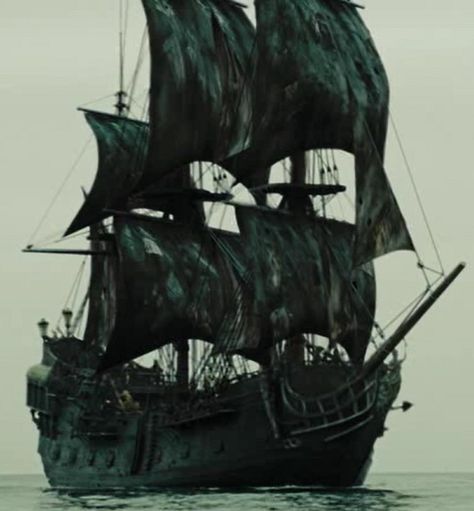 an old pirate ship sailing in the ocean