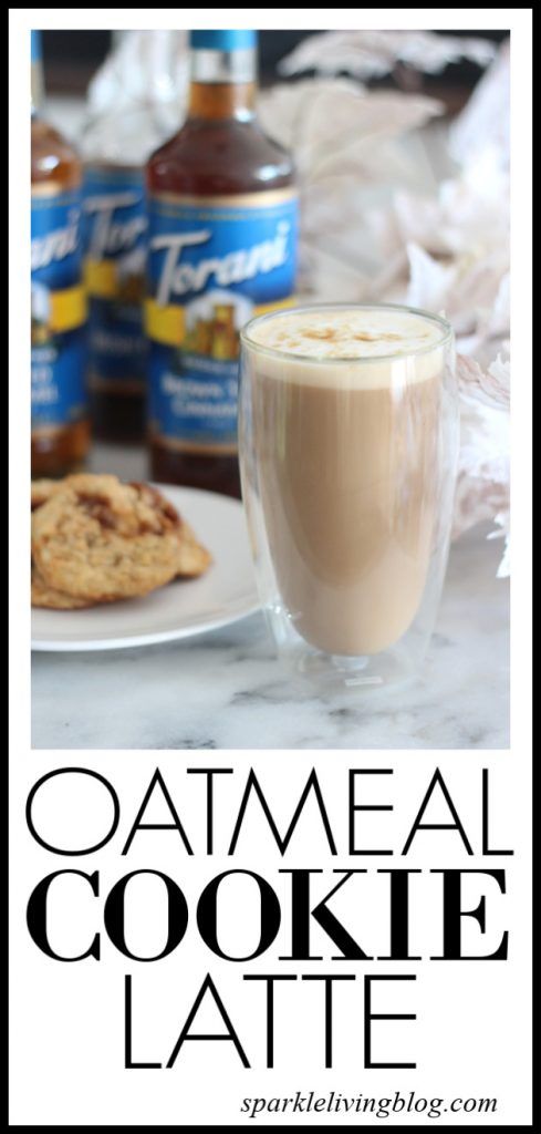 a plate with cookies and a drink on it